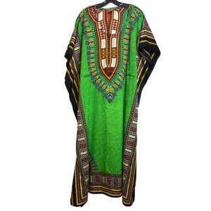 VTG California‎ Woman Dress Womens One Size Mrs. Roper Dashiki Caftan Bohemian